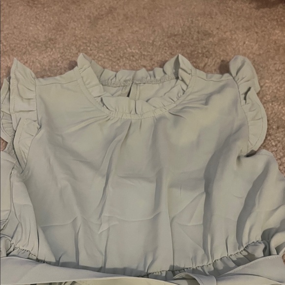 Mint  Ruffle Dress - Picture 3 of 3